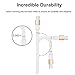 Zhicity Micro USB Cable 4 FT Android Cable Tangle-free Charging Cables for Samsung, HTC, Motorola, Nokia, Kindle, MP3, Tablet and more 3 Packs