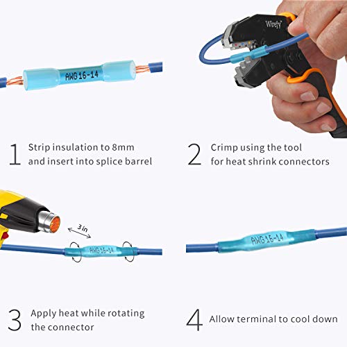 5 Wirefy+Heat+Shrink+Butt+Connectors