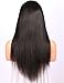Chantiche Best Yaki Straight 360 Lace Frontal Wig Pre Plucked Brazilian Remy Full Lace Human Hair Wigs for Black Women 150 Density 18inch (Natural Color #NC)