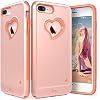 Amazon.com: iPhone 7 Plus Case, Vena [vLove][Heart-Shape | Dual Layer ...