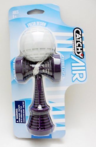Catchy Air Kendama Purple with White Tama by Catchy Air Kendama