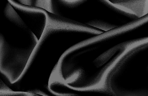 Soft silky satin solid black 4pc deep pocket sheet set …