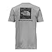 THE NORTH FACE Men's Short Sleeve Red Box Tee, TNF Ligh Grey Heather/Asphault Grey Pine Needle Print, Large