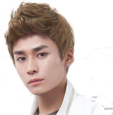 Dark Brown Righton New Fashion Cool Man Boys Short Wig With Wig