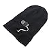 VANCIC Ultra Bright 5 LED Hands Free Unisex Lighted Beanie Cap/Hat Power Stocking - 12000MCD of Flashlight for Outdoors Sports,Hunting, Camping, Grilling, Jogging, Fishing, Handyman Working (Black)