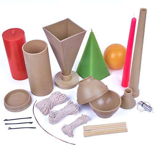 Plastic Molds Set for Candle Making Taper Candle Mold Pyramid