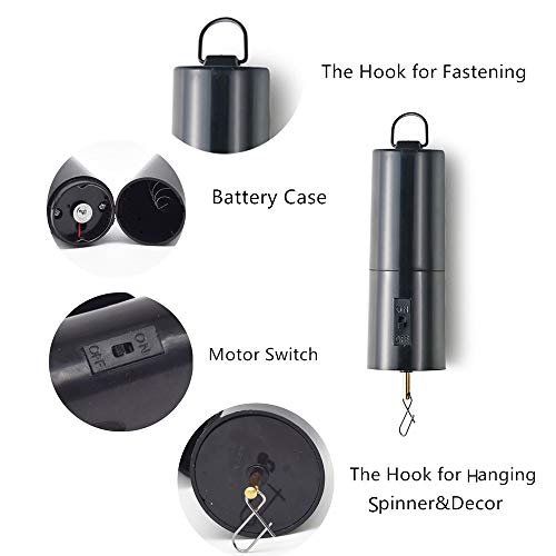FENELY Wind Spinner Motor Battery Operated for Hanging Display Yard