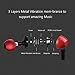 OARIE Earphones, in-Ear Headphones Stereo Earbuds with Microphone for iPhone, iPod, iPad, Samsung (Red)