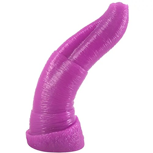 MLSice Big Realistic Animal Dildo Elephant Trunk Penis Sex Toys for Women Lesbian Masturbator Anal Plug Anus Massage Couple Flirt Games 10.6 Inch – Purple