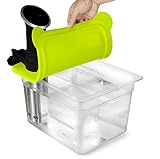 EVERIE Sous Vide Container 12 Quart with Collapsible Silicone Lid Compatible with for Anova 800 & 900w & AN500-US00 1000w, Does Not Fit Nano(EVC-AV-GJ)