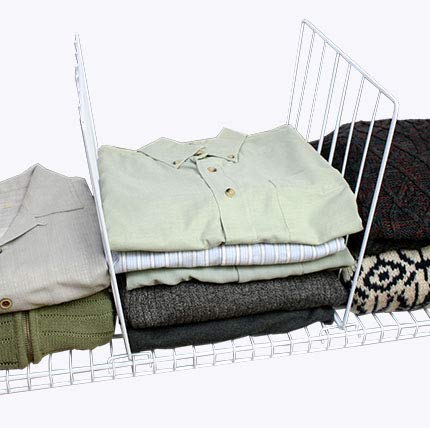 Covers For The Home Sturdy Wire Shelf Dividers - for Wired Shelves (4 pcs)