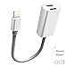 iPhone 8 / 8 Plus 7 / 7 Plus Splitter Cable Adapter, by Tip-Top Home Goods - iOS 11 - 2 in 1 Dual Lightning Headphone Jack Audio & Charger Adapter