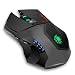 BAKTH Nano 2.4 Ghz Cordless Optical Gaming Mouse with 6 Buttons, Counter Weight Set, 4 DPI Adjustment Levels with Wireless USB Receiver + BAKTH Customized Large Mouse Mat