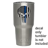 PUNISHER Tattered Police Officer Thin Blue Line 3
