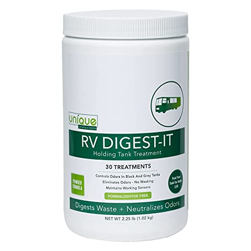 Unique RV DigestIt Holding Tank Treatment Powder Toilet Treatment (30 Treatments) 41G1