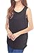 Smallshow Women's Maternity Nursing Tank Top Sleeveless Comfy Breastfeeding Clothes,Black,X-Large