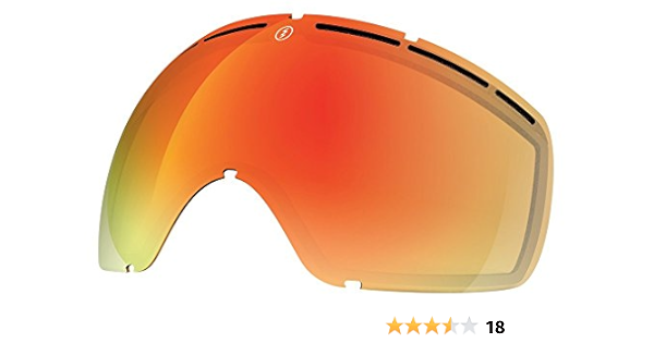 Red Chrome Snow Goggle Lens 