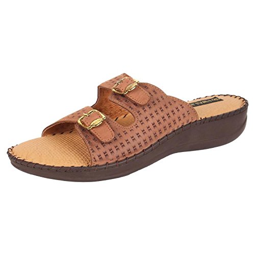 1 walk latest and comfortable buckle collection dr sole footwear for women-brown