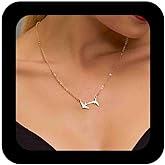 IRCOMULTI Boho Gold Plated Swallow Pendant Necklace Dainty Bird Choker Necklaces Flying Bird Chain Necklace Jewelry for Women