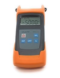 PREMIUM Handheld óptico Medidor de potencia con 10 mW Localizador visual de fallos & Láser de fibra óptica Cable Tester.  50 a + 26dbm. Incluye instrucciones de Inglés