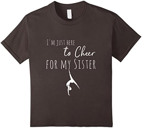 Kids Gymnastics Novelty Tshirt For Gymnastics Brother or Sister 8 Asphalt