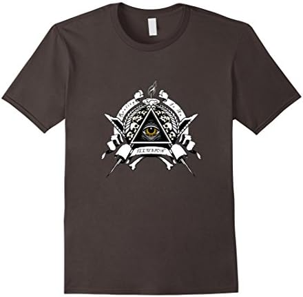 Men's Reality Is An Illusion | Illuminati Shirt Large Asphalt