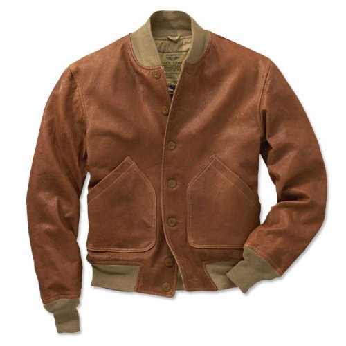 orvis leather bomber jacket