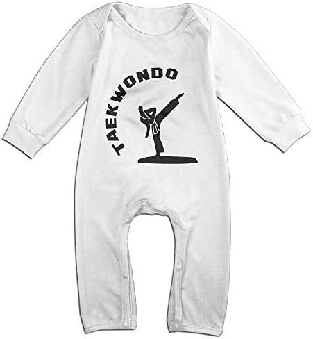 100 % Cotton Long-Sleeve Funny Taekwondo Black Belt Baby Newborn Onesies