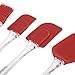VonShef 4 Piece Silicone Cake Baking Mixing Spatula Scraper and Brush Set