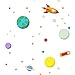KIOMY for iPhone 7 Plus Crystal Clear with Design Cute & Funny Outer Space Galaxy Pattern Protective Case