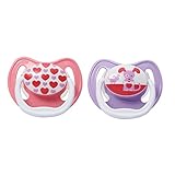 Dr. Brown's PreVent Design Pacifier, Girls, Stage 1,  0-6 Months