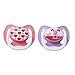 Dr. Brown's PreVent Classic Pacifier, Stage 1 (0-6m),  Unique Pink/Purple, 2-Pack