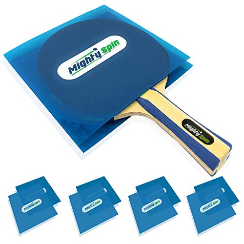 MightySpin Ping Pong Paddle Protector - Table Tennis Racket Accessories Rubber Protection Sheet - Protective Film Cover for Your Paddles Rubbers - Keep Your Racquet in Mint Condition