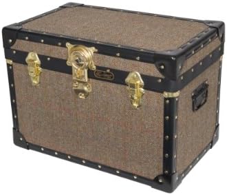 Mossman ORIGINAL British Made Exclusive HARRIS TWEED Range Storage Boxes Cases Trunks Chest Various sizes (Stool Box cabin lock)