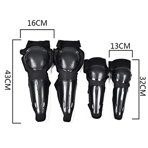 image for D DOLITY 1 Set Motorcycle Cycling Knee Shin Pads Protector Elbow Prote