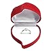 Mallofusa Red Rose & Heart Shape Ring Box Proposal Wedding Ceremony Velvet Case for Ring Earring Jewelry