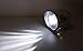 Coromose Retro Bicycle Bike Accessory Front Light Bracket Vintage 3LED Headlight (Silver)