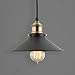 Linea di Liara Andante Black and Gold Farmhouse Pendant Lighting for Kitchen Island Industrial Hanging Light Fixtures Matte Black Pendant Light for Kitchen Sink, UL Listed