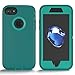 iPhone 7 Case, Viero Defender Case Heavy Duty Rugged Impact Resistant Full Body Protective Armor Military Grade Protection Belt Clip Built-in Screen Protector Case Cover for iPhone 7 - Teal/Teal