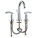 Enzo Rodi Two-handle High-arc Lead-free Brass Widespread Bathroom Faucet with Ceramic Valve and Full-copper Lift Pop Up Drain Assembly, Chrome, ERF2313346CP-10