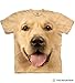 The Mountain Big Face Golden Adult T-Shirt, Yellow, Large