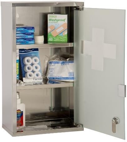 Urbnliving Wall Mountable Medicine Cabinet Large Amazon Co Uk Kitchen Home