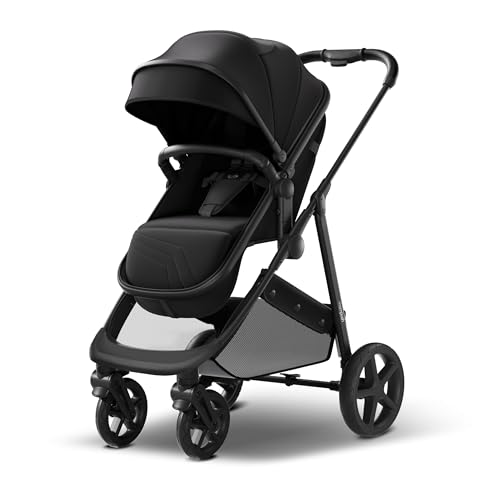 Mompush Wiz 2 in 1 Baby Stroller with Infant Pramette Mode, One Hand Fold Conve…