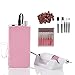 Miss Sweet Portable Nail Drill Machine Rechargeable Electric Nail File for Acrylic (Pure Pink)