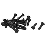 uxcell M5 x 20mm Alloy Steel Hex Socket Button Head Screws Black 20Pcs