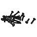 uxcell M5 x 20mm Alloy Steel Hex Socket Button Head Screws Black 20Pcs