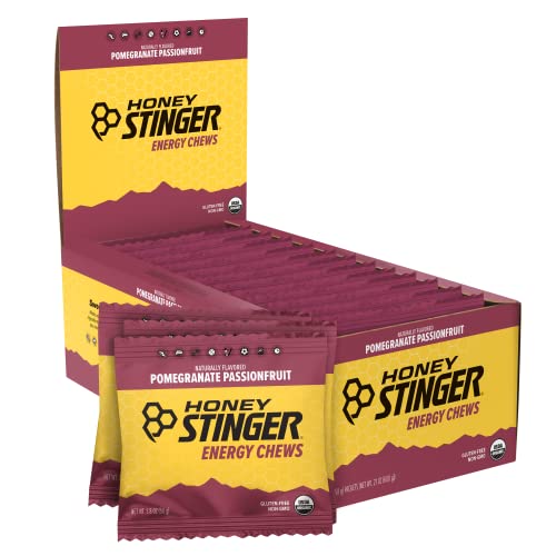 Honey Stinger Organic Pomegranate Passionfruit Energy Chew Gluten