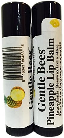 Gentle Bees Pineapple Lip Balm, 2 Pack