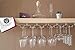 Wine Glass Rack Kit- Under Cabinet Stemware Holder Organizer More than for 18 Glass with Installation Hardware and Drying Bar Towel - Hanging Kitchen Storage Shelf Mounted (Chrome Glass Rack)