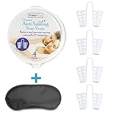 Snoring Solution Nasal Dilators Bundled With Travel Sleep Mask | Nose Vents Are Easy To Use And Comfortable For A Restful Nights Sleep. Effectively And Naturally Stop Snoring Quickly And Breathe Easy.